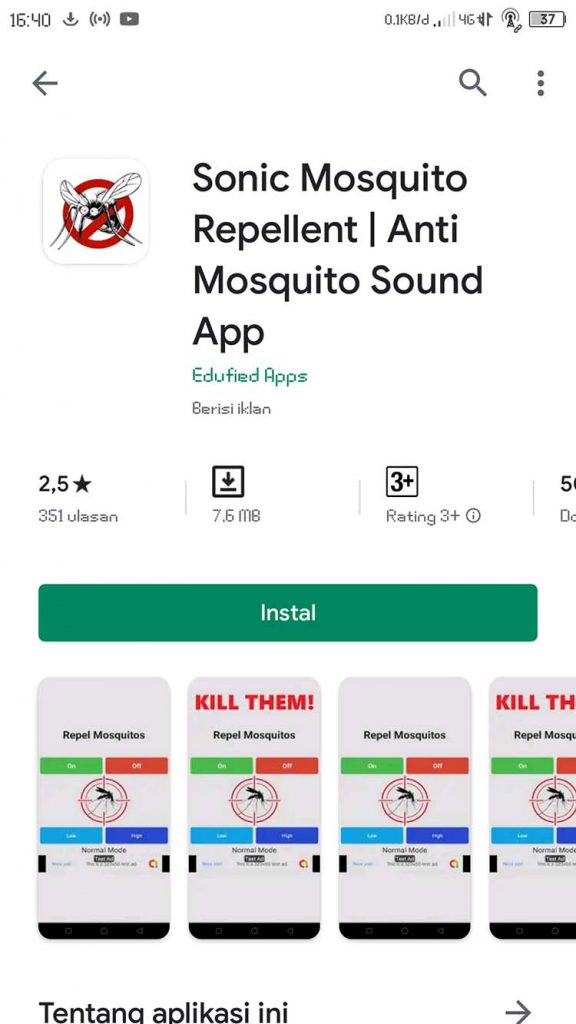 Aplikasi anti nyamuk
