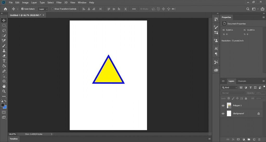 cara membuat segitiga di photoshop